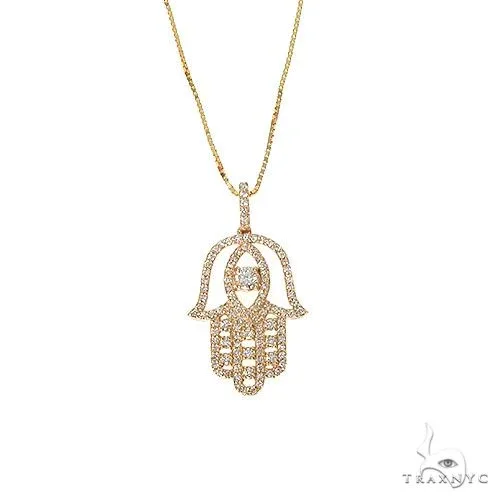 MARYAM - CORE Hamsa Diamond Pendant Set 67333 in Rose / 18 Inches – Pendant Set