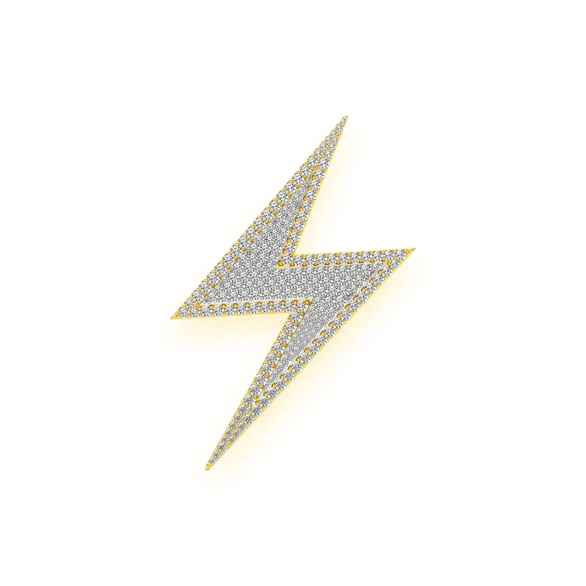 For Him Hidden Bail Lightning Pendant in 2.75ctw / Yellow Gold / Natural Diamond – Pendant