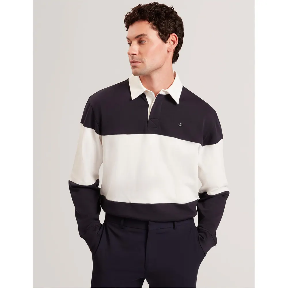 Ted Baker Men's Long Sleeve Rugby Polo Shirt detail 2