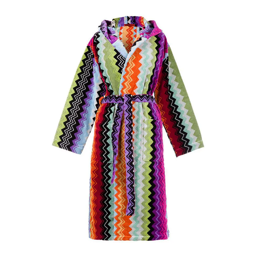 Missoni Home Collection Giacomo Hooded Bathrobe in T59 – Clothing
