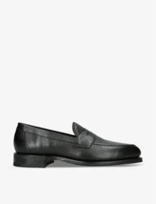 LOAKE Imperial grained-leather loafers - BROWN - EUR 40 / 6 UK MEN in BLACK – Mens | Loafers