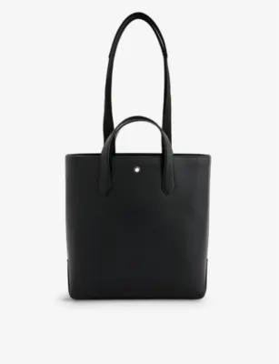 MONTBLANC Sartorial brand-plaque leather tote bag