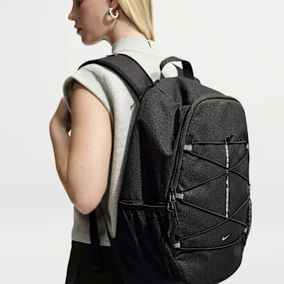 Nike Heritage Sweep Nike Tech Backpack (25L) - Black/Black/Reflect Silver