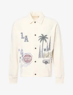 HONOR THE GIFT All Over LA Fleece Cotton-Jersey Jacket