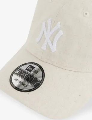NEW ERA 9TWENTY New York Yankees Woven Cap in LIGHT BEIGE, additional product view 3