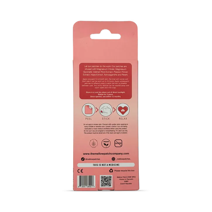 Mellow Patch Company Mellow Patch Natural Topical Patch 18 Piece Mellow Magnesium, additional product view 2
