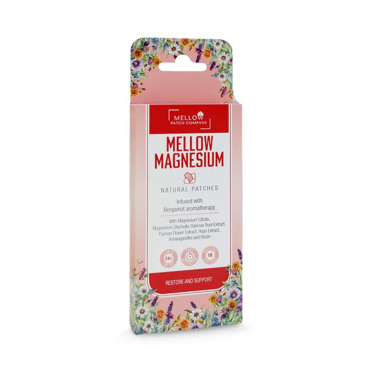Mellow Patch Company Mellow Patch Natural Topical Patch 18 Piece Mellow Magnesium – Vitamins & Supplements > Minerals > Magnesium