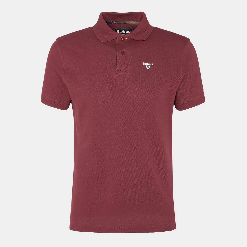 Barbour Mens Tartan Pique Polo Shirt
