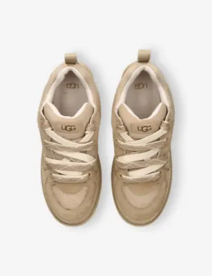 UGG Lo Lowmel Suede Low-Top Trainers - EUR 42 / 8 UK MEN in BEIGE OTH, additional product view 2