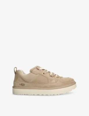 UGG Lo Lowmel Suede Low-Top Trainers - EUR 42 / 8 UK MEN in BEIGE OTH – Mens | Trainers | Lace up trainers