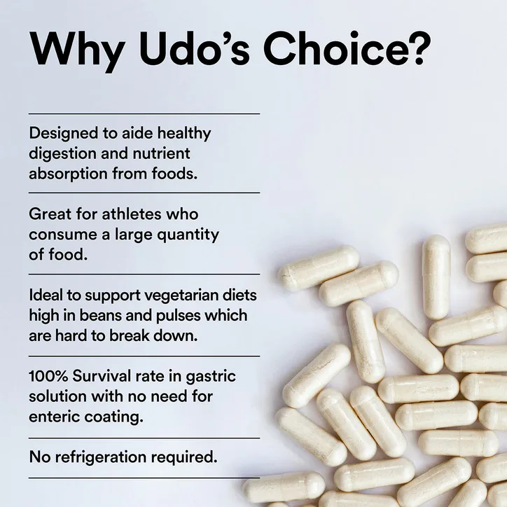Udo's Choice Digestive Enzyme Gold 60's- HIGH STRENGTH!, additional product view 3