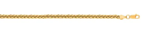 JALGAS - ROYAL CHAIN GROUP 14k Yellow Gold 3.3mm 24 Inches Wheat Chain 38181 in Yellow – Chain