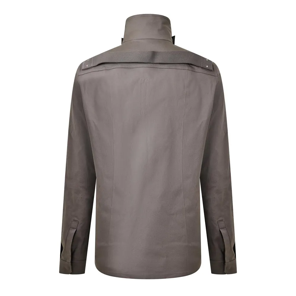 Rick Owens Tower Outershirt in Dust, additional product view 2
