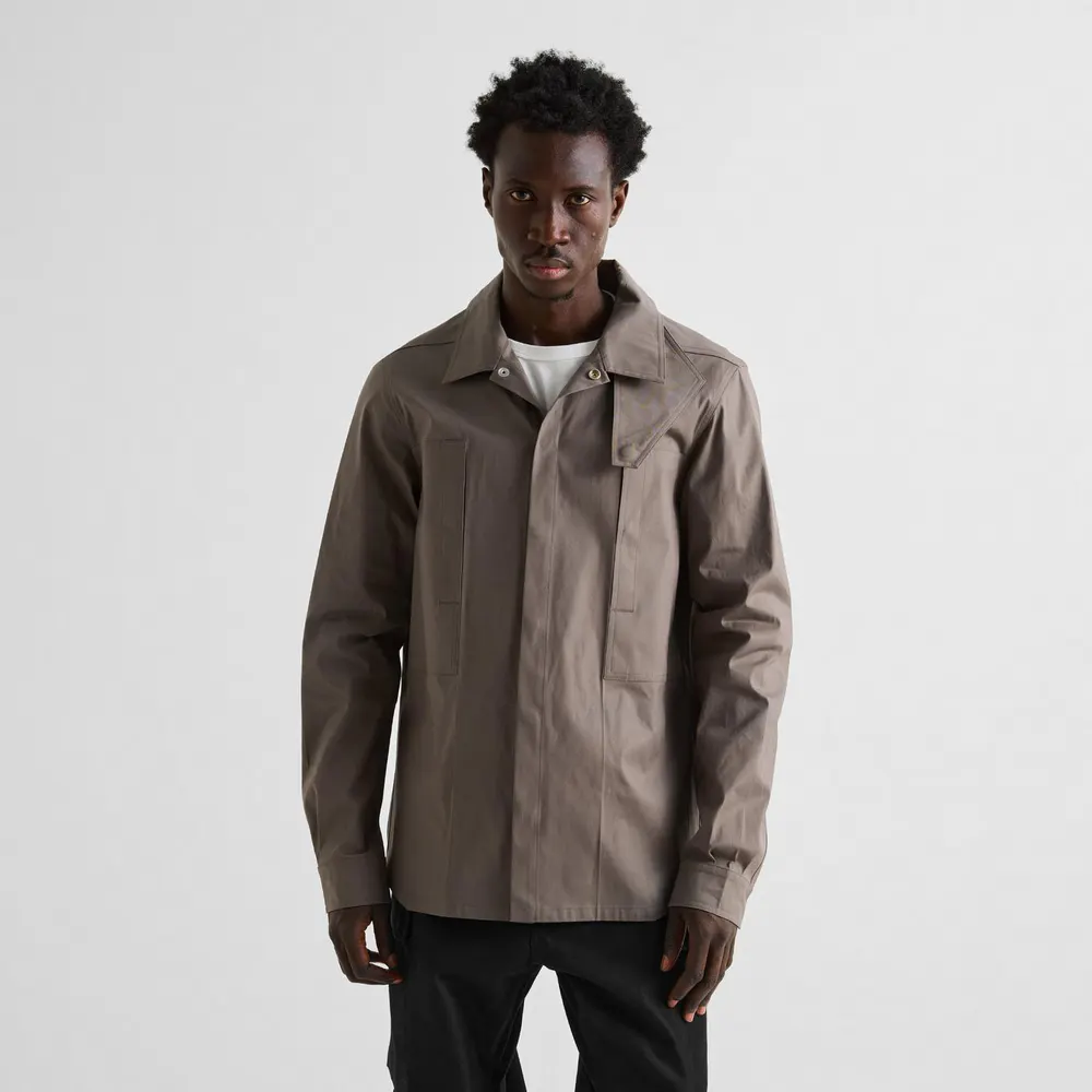 Rick Owens Tower Outershirt in Dust, additional product view 3