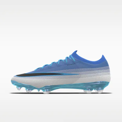 Nike Mercurial Vapor 17 Elite By You Custom Firm-Ground Low-Top Football Boots - Light Photo Blue/White