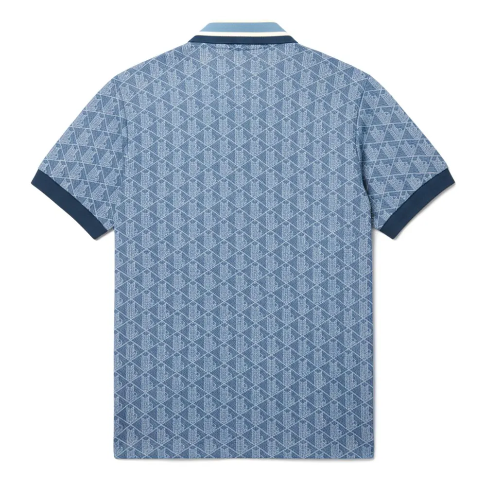 Lacoste Classic-Fit Monogram Jacquard Polo Shirt detail 2