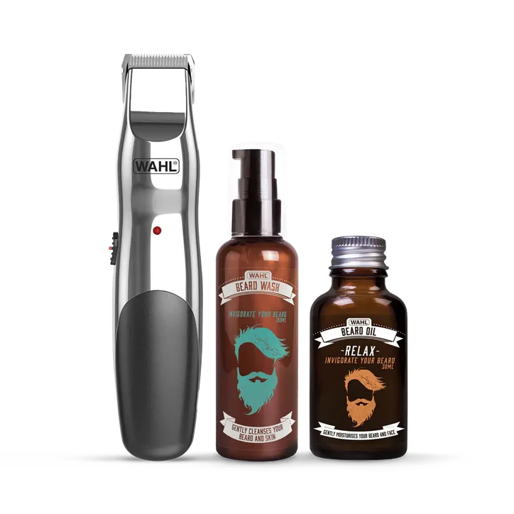 WAHL Gift Set Rechargeable Trimmer, Beard Oil & Beard 9916803