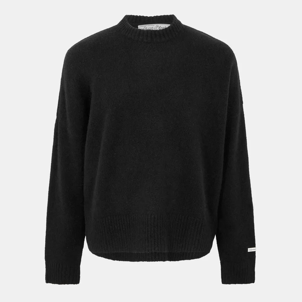 about:blank Men's Mohair Long Sleeve Crew Neck Jumper
