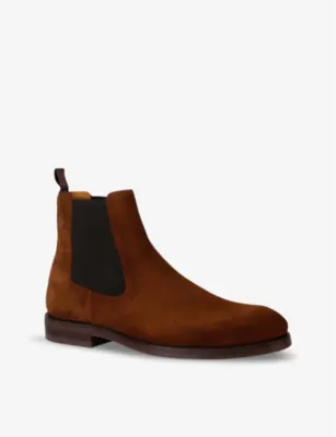 MAGNANNI Kliff elasticated-panel suede Chelsea boots - 5 in Camel, additional product view 3