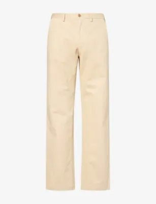 SUNSPEL Drill Straight-Leg Cotton Trousers - 36/32