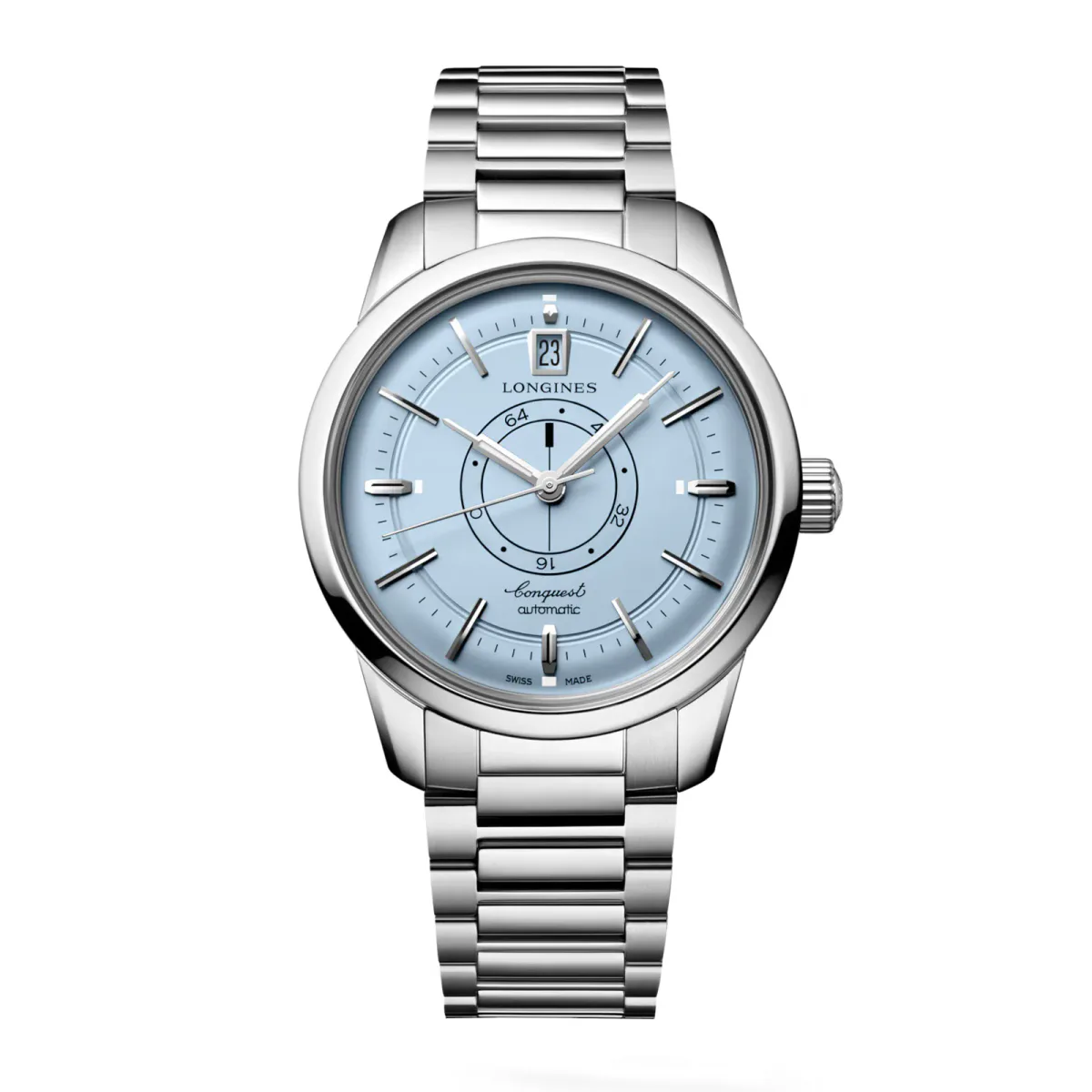 Longines Conquest Heritage Central Power Reserve 38mm Mens Watch Blue