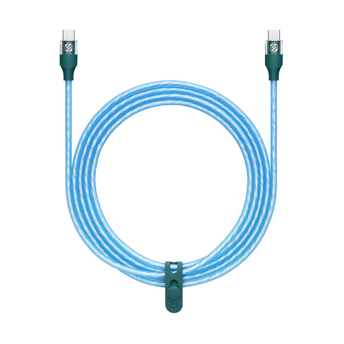 Scosche StrikeLine USB-C to USB-C Cable (2 m) in Blue – Tablets