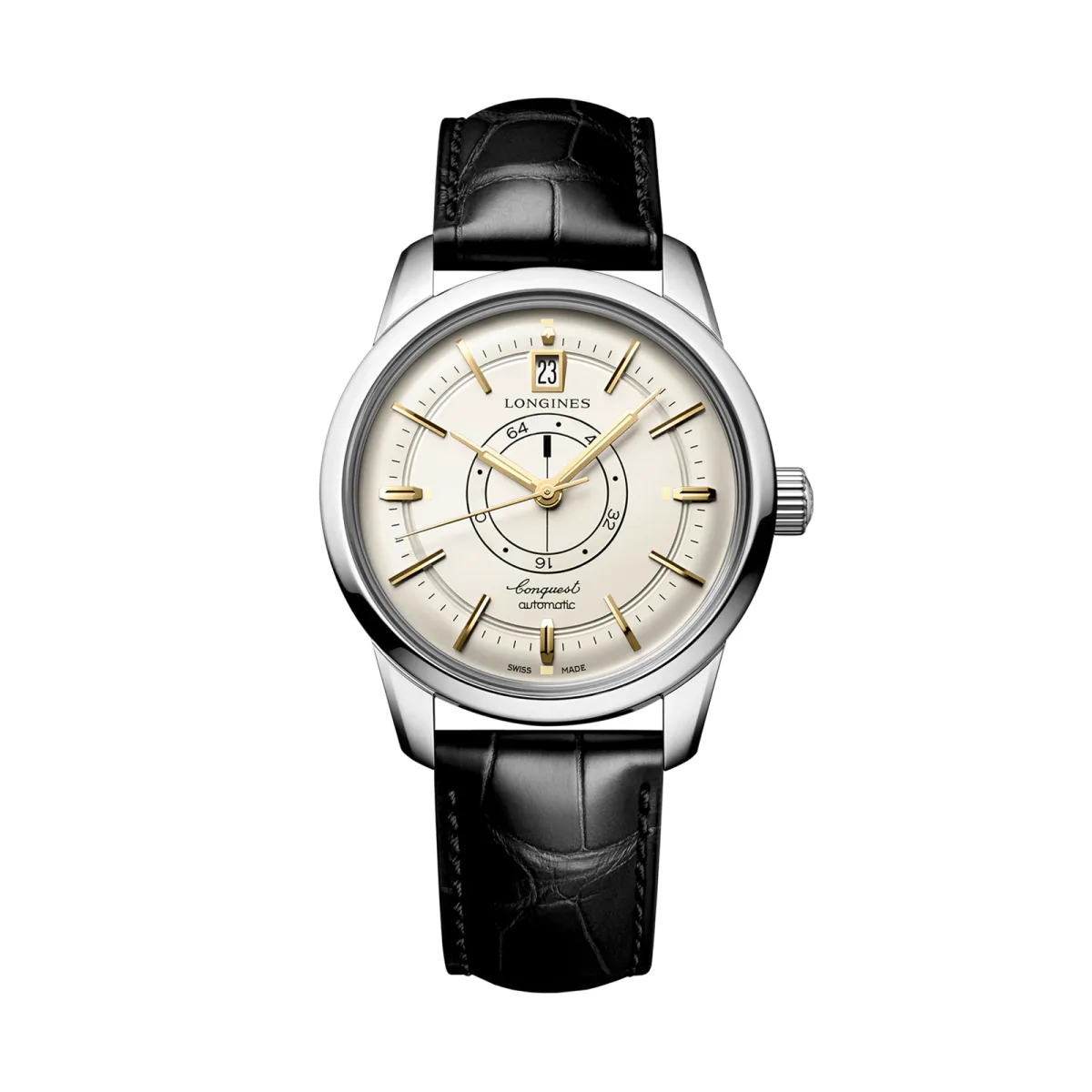 Longines Conquest Heritage Central Power Reserve 38mm Mens Watch Cream