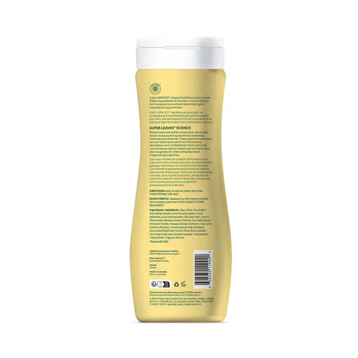Attitude Clarifying Shampoo Earl Grey & Fresh Cucumber, additional product view 2