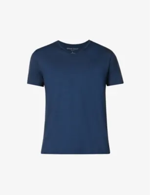 DEREK ROSE Basel stretch-jersey T-shirt - BLACK detail 3
