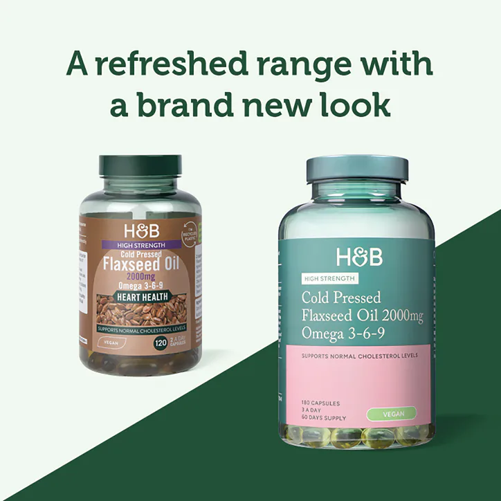 For Him Cold Pressed Flaxseed Oil 2000mg Omega 3-6-9 180 Capsules, additional product view 3