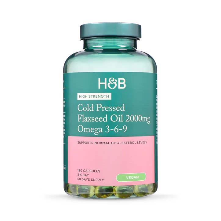 For Him Cold Pressed Flaxseed Oil 2000mg Omega 3-6-9 180 Capsules