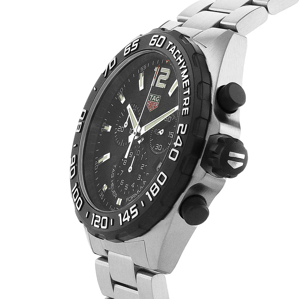 TAG Heuer Formula 1 Quartz Chronograph 200M 43mm Mens Watch Black detail 2