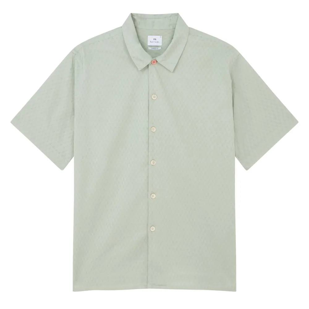 PS Paul Smith Men's Short Sleeve Tailored Fit Shirt