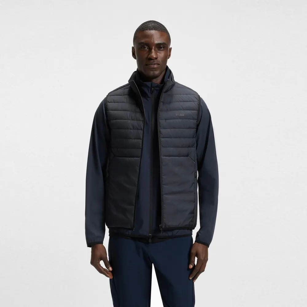 Boss Men's Urbanex Quilted Water Resistant Sleeveless Gilet detail 2