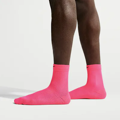 Nike Run Lightweight Running Micro-Crew Socks (1 Pair) - Hyper Pink/Black