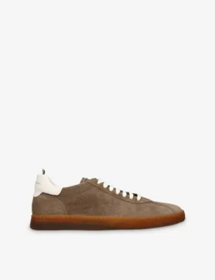 OFFICINE CREATIVE Halo Suede Trainers - EUR 42.5 / 8.5 UK MEN in GREY/DARK – Mens | Trainers | Lace up trainers