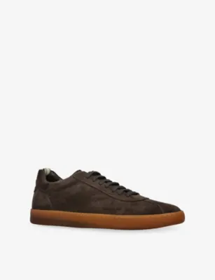OFFICINE CREATIVE Halo Suede Trainers - EUR 42.5 / 8.5 UK MEN in Dark Brown, additional product view 3