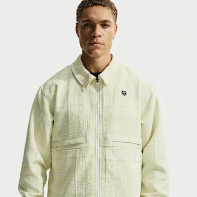 Nike Tartan Men's Loose Golf Jacket - Sail/Black