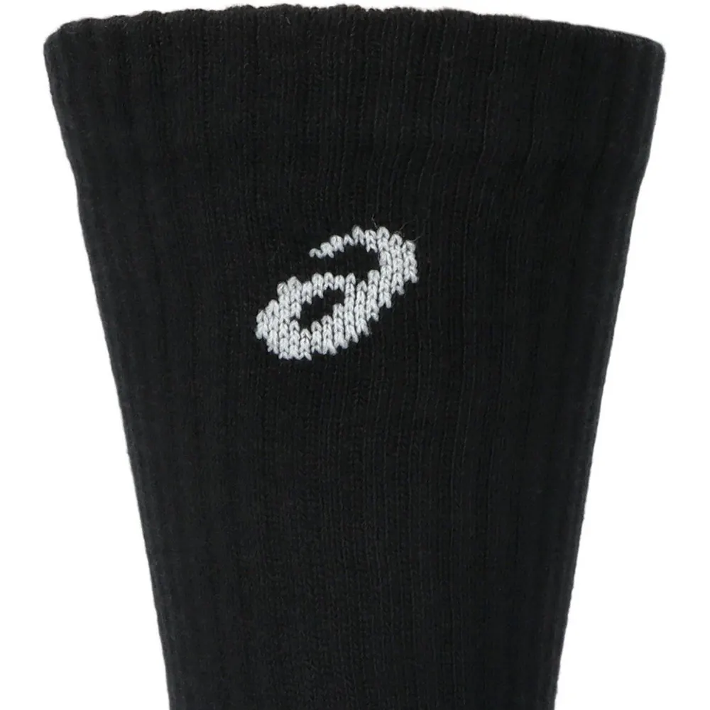 Asics Asics 3 Pack Crew Sock in Black, additional product view 3