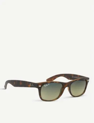 RAY-BAN Tortoiseshell matte finish wayfarer sunglasses RB2132 52 detail 3