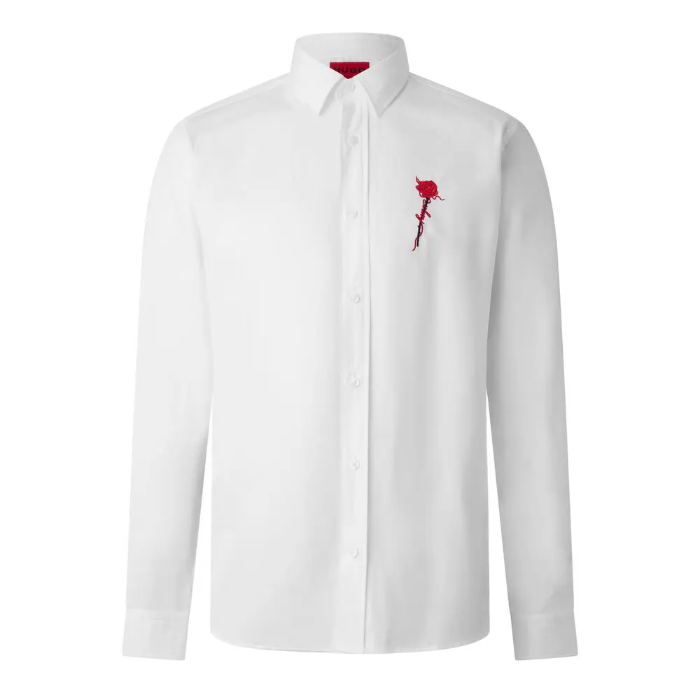 Hugo Men's Long Sleeve Plain Shirt
