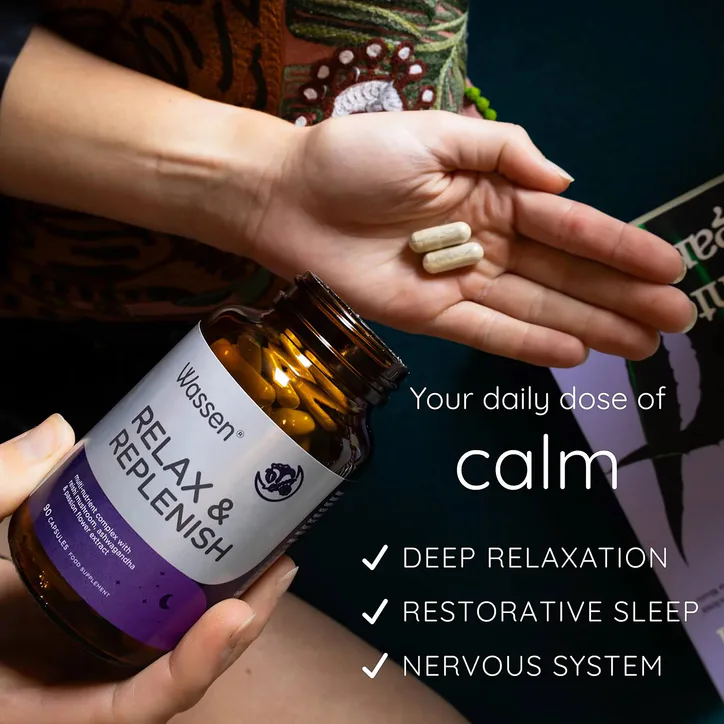 Wassen Relax & Replenish Night Time Multinutrient Capsules, additional product view 3