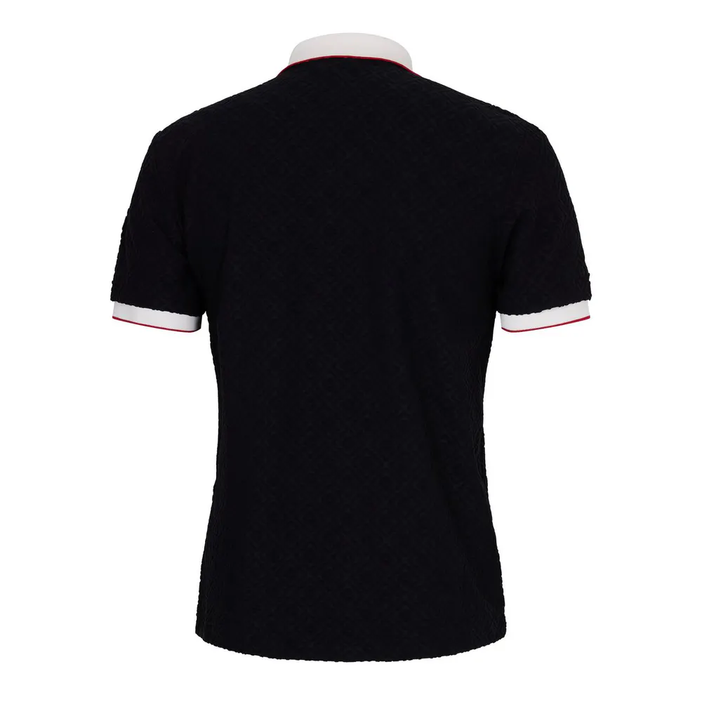 Casablanca Mens Knit Monogram Polo Shirt detail 2