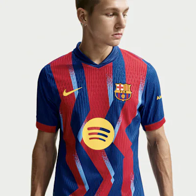 Nike FC Barcelona 2025/26 Match Fourth Men's Nike Dri-FIT ADV Football Authentic Shirt - Gym Blue/Gym Blue/Salsa Red/Opti Yellow