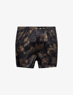 DEREK ROSE Brindisi Classic-Fit Silk Boxer Shorts