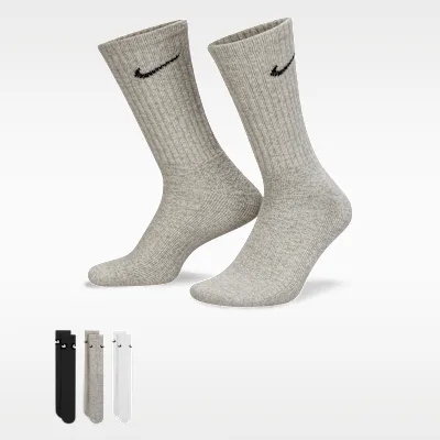 Nike Cushioned Training Crew Socks (3 Pairs) - Multi-Colour in Multi-Colour – Nike men's and unisex