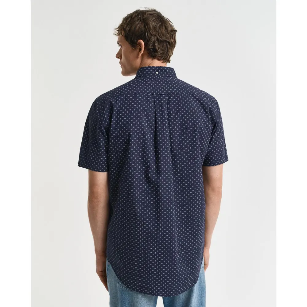 Gant Men's Micro Print Short Sleeve Shirt detail 2