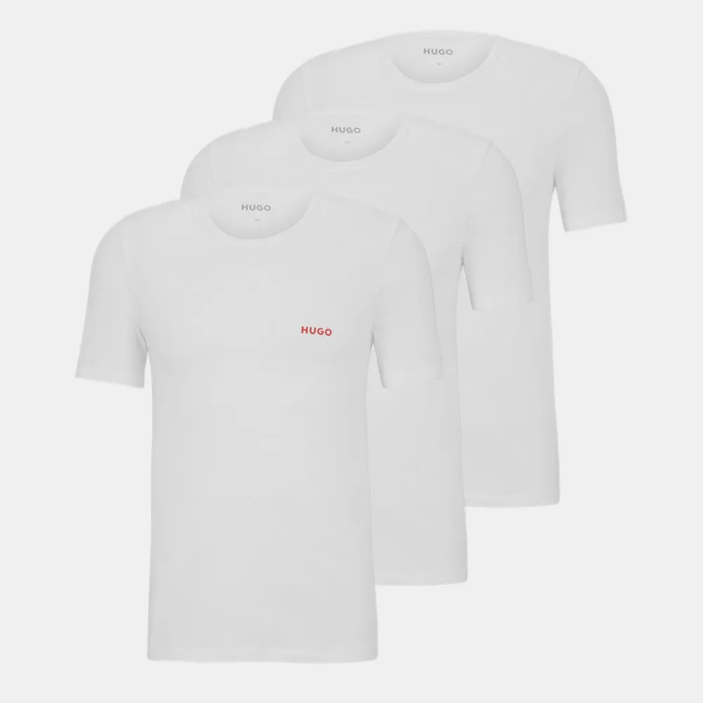 Hugo 3 Pack T Shirts in White – Clothing