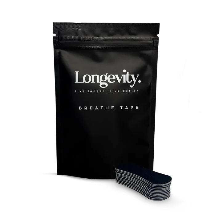 Longevity Breathe Tape - 30 Strips - Black