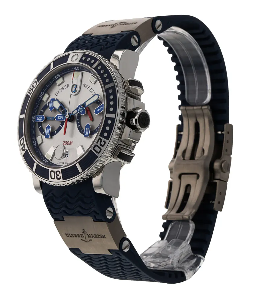 Ulysse Nardin Maxi Marine Chronograph 8003-102-3/91 — 2025 — Good in Silver, additional product view 2